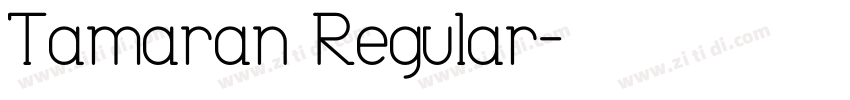 Tamaran Regular字体转换